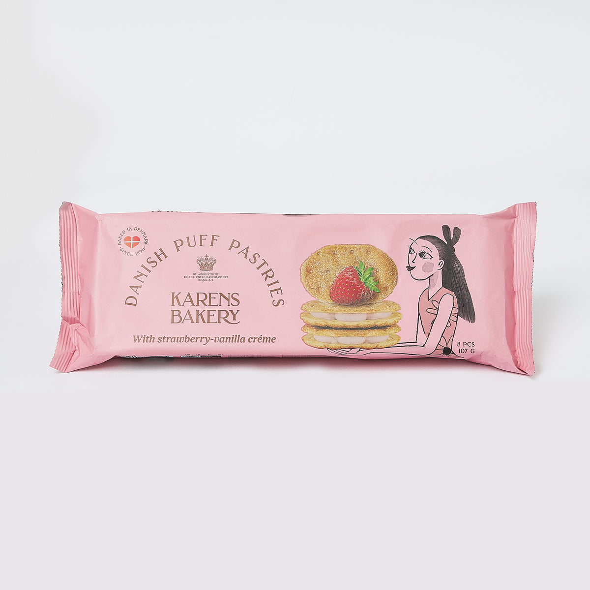 カレンズベーカリー　デニッシュパイ　ストロベリーバニラクリーム